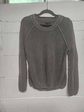 Blue Pepper Crewneck Knit Sweater - Gray
